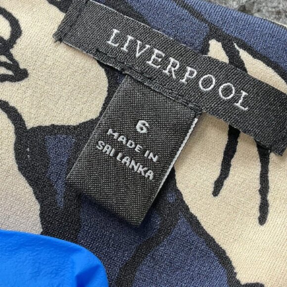 Liverpool Los Angeles Size 6 Hawaiian Print Dress - Picture 3 of 3